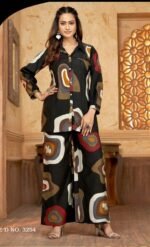 Vatican Discharge Print Kurti and Bottom Set