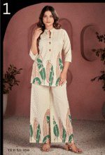 Cotton Flex Print Kurti and Bottom Set - Image 2