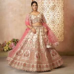 Whimsical White Banarasi Silk Bridal Lehenga – Imperial Elegance A Royal Vision in White for Your Special Day 👑 - Image 2