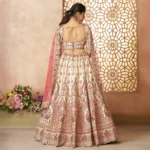 Whimsical White Banarasi Silk Bridal Lehenga – Imperial Elegance A Royal Vision in White for Your Special Day 👑 - Image 3